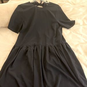Like New Navy Tie Back Dress Medium